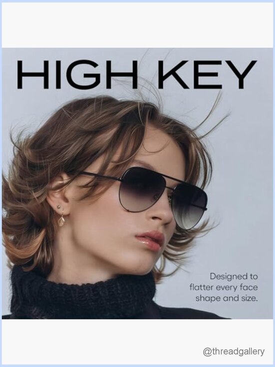 Oversized Aviator Sunglasses, UV Protection, Polarized, Metal Frame, Unisex main image 7